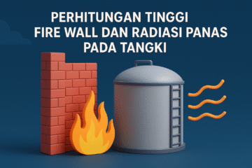 Perhitungan Tinggi Fire Wall dan Radiasi Panas pada Tangki Gasoline & Gasoil – Analisis Teknis dan Studi Kasus