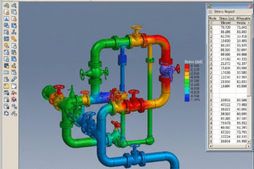 Jasa layanan rekayasa (engineering) untuk perhitungan analisa tegangan pipa (pipe stress analysis)